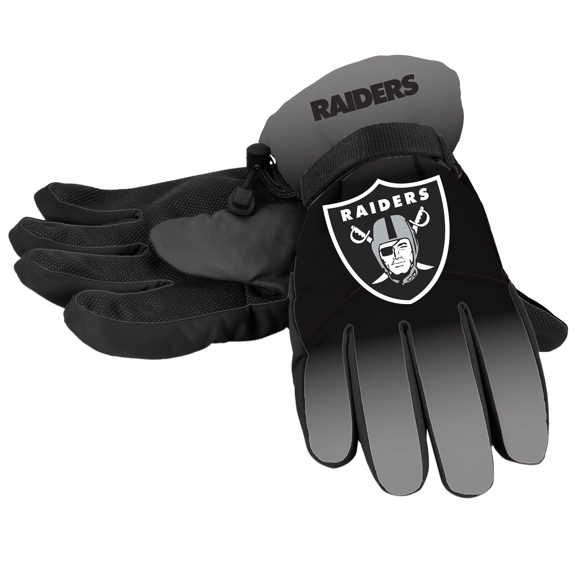 Forever Collectibles NFL Gradient Big Logo Insulated Gloves-Large XL, Oakland Raiders by Forever Collectible