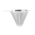 thumbnail image 1 of Stainless Steel Coffee Filter Reusable Pour Over Cone Dripper Holder Mesh Coffeeware Coffee Machine Accessories And Parts S, 1 of 6