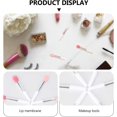 thumbnail image 3 of xianlin-6Pcs Multifunctional Silicone Lip Brushes Translucent Flesh Pink Watermelon Red Portable Makeup for Lip Gloss Lipstick Essential Cosmetic Tool Kit for Home Salon Use, 3 of 4