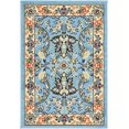 thumbnail image 1 of Unique Loom Kashan Traditional Floral Area Rug, 2 Feet 2 Inch x 3 Feet, Light Blue/Ivory, 1 of 1