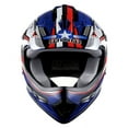 thumbnail image 2 of WOW Youth Kids BMX MX ATV Dirt Bike Motocross Helmet BOYCLS Shark Blue, 2 of 5