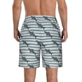 thumbnail image 3 of Naloa Party Shark Cute Men's Beach Shorts, Surfing shorts, Swim trunks, Quick Dry Swim Trunks for Surfing Beach Fun - X-Large, 3 of 9
