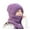 Purple, variant on Womens Hats, Integrated Ear Windproof Cap Scarf Knitting Thick Warm Guard Hat Hooded Women Winter Knitted, Gray