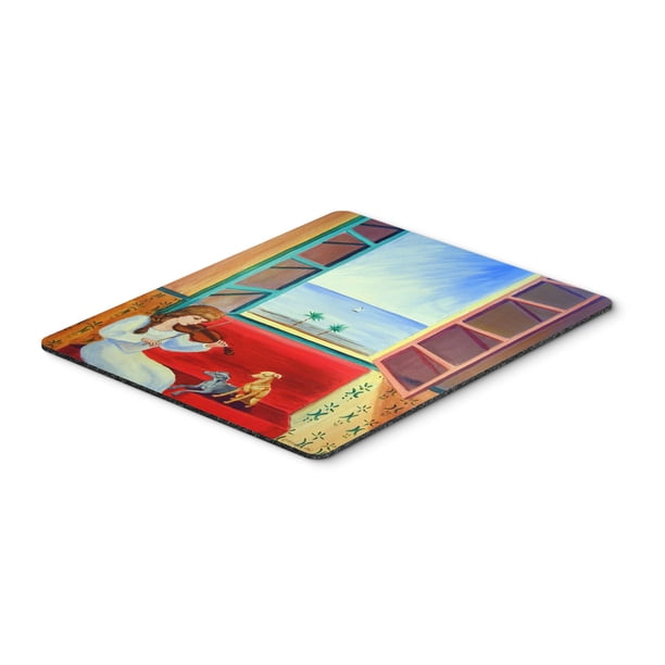 "Ratón de Caroline's Treasures / Hot Pad / Trivet, Galgos italianos con mamá y violín (7126MP)" Caroline's Treasures 7126MP