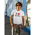 thumbnail image 2 of Old Glory Mens I Heart Hot Dogs Short Sleeve Graphic T Shirt, 2 of 6