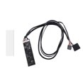 thumbnail image 1 of Adaptador divisor USB 2.0 yuxing 9 pines macho A 4 negro 20 cm, 1 of 5