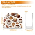 thumbnail image 3 of Donuts Coffee Biscuits Napkin Holder for Table Clear Napkin Stand Paper Holder Acrylic Organizer Dispenser Napkins for Dinner Kitchen Restaurant Room, 3 of 8