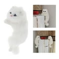 thumbnail image 3 of Juguetes de peluche, muñecos de , juguetes de peluche, almohada suave pa mascotas, 30 cm, simulación de gato, modelo de animal, decoraciones Blanco derecho Colco muñeca de gato para niños, 3 of 8