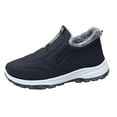 thumbnail image 3 of Oyedens Womens Mens Snow Boots Winter Warm Plush Lined Slip on Walking Loafers Sneakers Work Shoes, 3 of 8