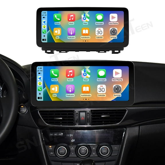 12.3 inch Carplay Screen/Radio/Multimedia Player for Mazda Atenza 2014 2015 2016 Models Universal Car Navigation/GPS Upgrade Headunit Android Display 1080P Touch Screen Replace System Accessories
