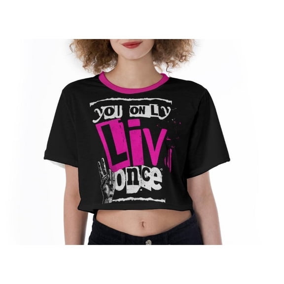 Liv Morgan Merch Shirt Vintage Crop Top T-Shirt Fashion O-Neck Tops Oversize Tshirt Fashion Women Tee Y2k Top