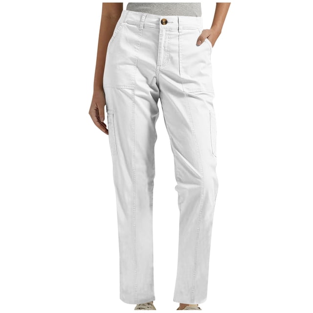 Pantalon de Randonnée pour Femmes à Taille Élastique, Séchage Rapide, Léger, Voyage, Golf, Cargo, Safari, avec Poches