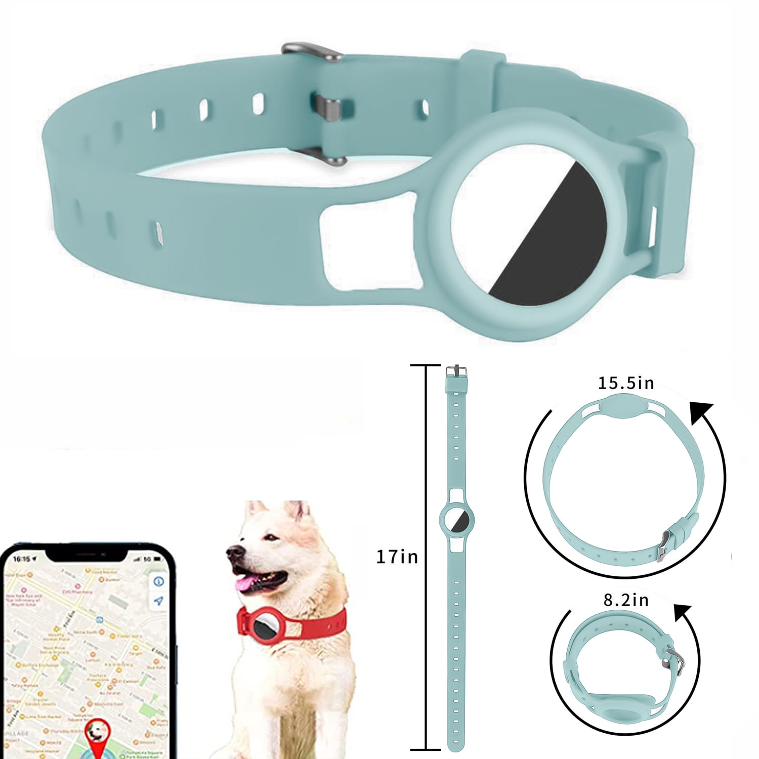 1 PCS] Pet Silicone Protective Case for Apple Airtag Finder Dog Cat,  Allytech Adjustable Collar Strap Anti-Lost Anti-Drop Loop Holder Skin Case  Cover for Locator Tracker AirTag 2021, Green - Walmart.com