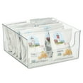 thumbnail image 6 of mDesign Kitchen Plastic Storage Organizer Bin with Open Front - 4 Pack - Clear, 6 of 8