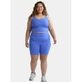 thumbnail image 2 of Athletic Works Women's and Women's Plus High Rise Bike Shorts, Size XS-4X, 2 of 5
