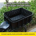 thumbnail image 2 of SUTENGDA Large Capacity Rear Bike Basket - Sturdy Iron Frame-Mounted Storage Rack for Mountain Bikes  Outdoor Leisure - 1 Pack Black Basket with Installation Kit  66.14LB Load  Compatible, 2 of 6