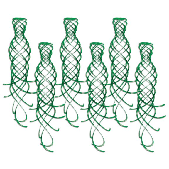 Beistle 20" Shimmering Whirls Green 18/Pack 57635-G