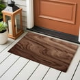 thumbnail image 2 of Brown Wave Wood Grain Washable Area Rug 2 x 3 ft Farmhouse Plants Annual Rings Texture, Soft Non Slip Rugs Stain Repellent Indoor Felt Carpet for Living Dining Room Bedroom Home Office, 2 of 9