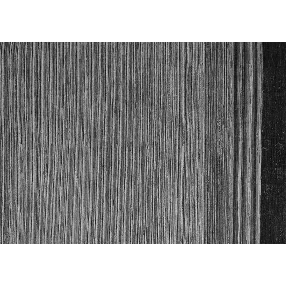 Ahgly Company Indoor Rectangle Abstract Gray Modern Area Rugs, 4' x 6'