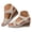 Beige, variant on Pandaie Womens Wedge Sandals Platform Summer Beach Walking Shoes Arch Support Work Casual Slip on Sandal with Adjustable Hook and Loops Beige 6.5