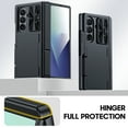 thumbnail image 3 of Vizvera for Samsung Galaxy Z Fold 7 Case RFID Wallet with Cards Holder[Kickstand][Camera Cover] Shockproof Silicone Protective Phone Case for Z Fold 7 2025-Black, 3 of 10