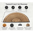 thumbnail image 3 of A1HC 36"x72" Extra Large Natural Coir & Rubber Sunburst Half-Round Door Mat, Heavy-Duty, Low-Pile, Durable Outdoor Welcome Mat, 3 of 8