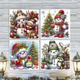thumbnail image 2 of Art Craft Kit Mnsiet, paquete de 4 muñecos de nieve navideños, 30 x 40 cm, 2 of 7
