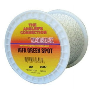 Mason IGFA Green Dot Braided Line - 80 Pounds 1200 Yards - Dacron –