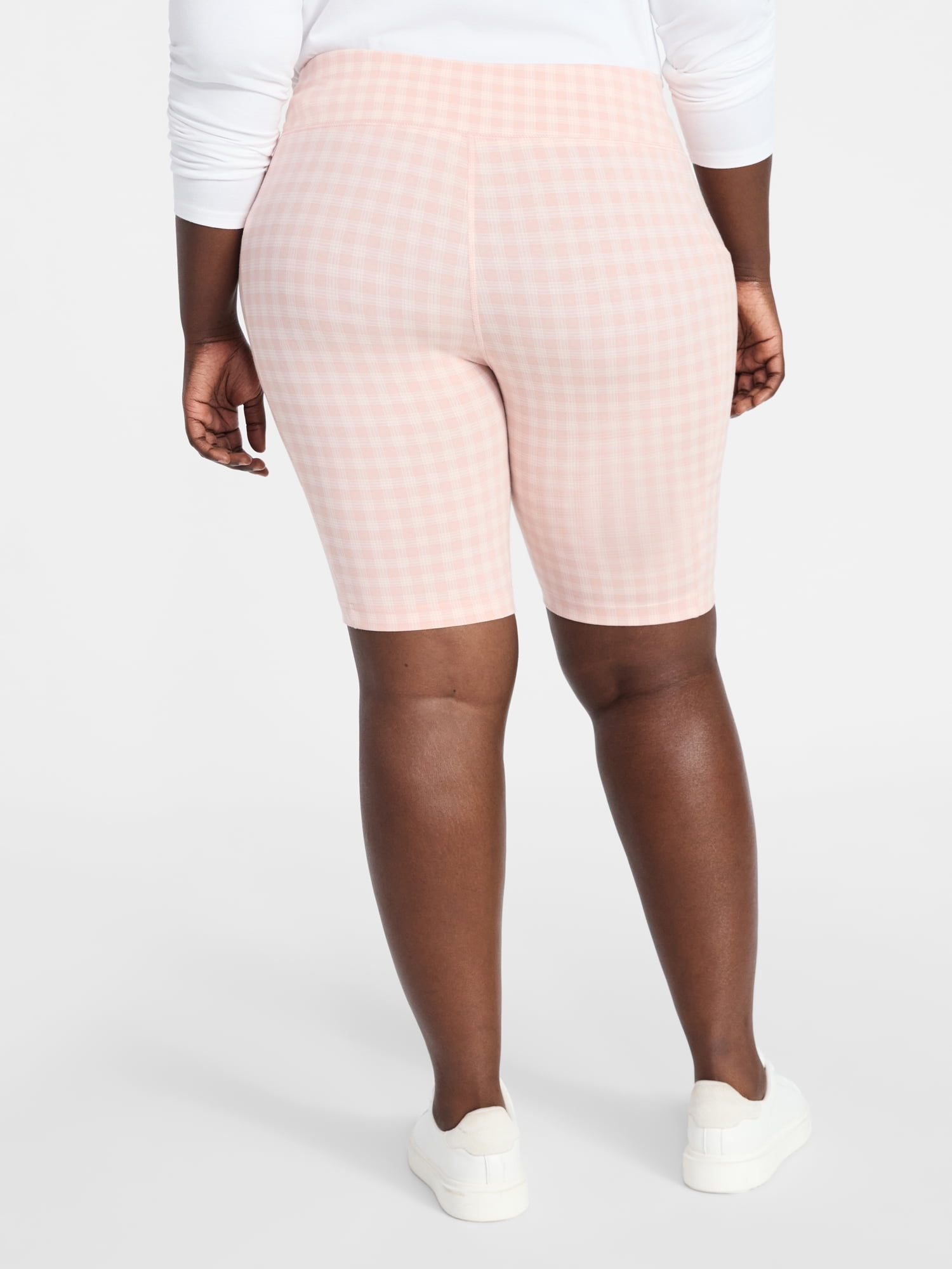 Terra & Sky Women's Plus Size Bike Shorts with Pocket, Sizes 0X-5X