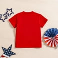 thumbnail image 6 of Zanarzt Toddler Boys Shirts Toddler Baby Boy 4th of July T Shirt American Flag Embroidered Blouse Tops Red,3-4 Years, 6 of 9
