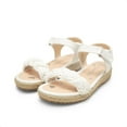 thumbnail image 2 of DREAM PAIRS Girls Sandals Espadrille Flatform Platform Wedge Open Toe Summer Shoes, 2 of 6