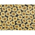 thumbnail image 2 of Zelouf Cotton Spandex Knit Print  , Sewing, DIY, Crafts Fabric by the Yard, 955 Blk/gold, 7 Yard, 2 of 2