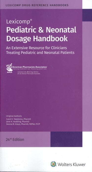 pediatric and neonatal dosage handbook