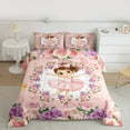 thumbnail image 2 of Castle Fairy Girly Flower Rose 2Pcs Bedding Comforter Set,Ballet Girl Twin Comforter Sets,Kawaii Cute Breathable Bedding Set for Women Girls Children,Breathable Home Decor, 2 of 8