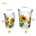 thumbnail image 5 of Daiia plump Sunflower And Sketch Laundry Hamper With Handles Large Storage Basket/Toy Organizer/Dirty Clothes Collapsible Waterproof For College Dorms, Bedroom,Bathroom, 5 of 8