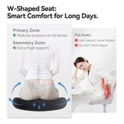 Sihoo B100 Se Office Chair, Dual-Back Ergonomic Chair, 2D Headrest & Flip-up Armrest, Soft Cotton Seat, Mesh Chair for Home Office & Gaming, 300lbs, Black
