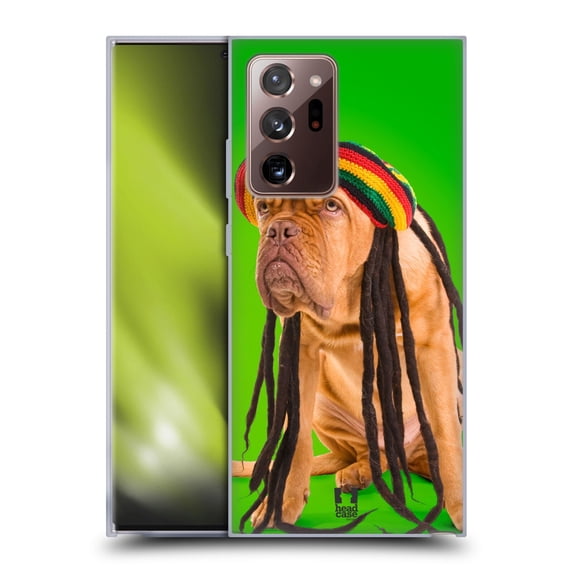 Head Case Designs Funny Animals Rastafarian Dog Dreadlocks Soft Gel Case Compatible with Samsung Galaxy Note20 Ultra / 5G