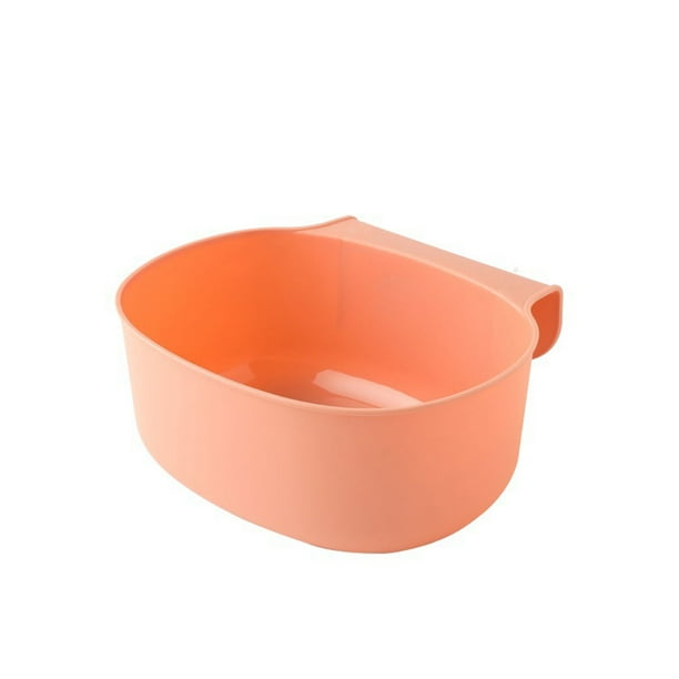Cateissary Cubo de basura colgante de plástico para escritorio, montaje en pared para basura, soporte de almacenamiento para cocina y hogar, cesta de Almacenamiento y organización del hogar Rosa Cateissary JJ19767-03
