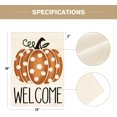thumbnail image 5 of Shmbada Fall Pumpkin Welcome Garden Flag 12x18 Inch Double Sided Outside, Seasonal Holiday Thanksgiving Yard Outdoor Decorative Flag, 5 of 7
