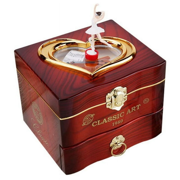 Music Box Plastic Jewellery Box Hand Crank Music Box Mechanism Gift