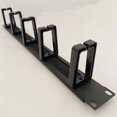 thumbnail image 2 of 1U 19 Inch Rack Cabinets Cable Management Network Organizer Network Brush Panel Five Ring Detachabl, 2 of 5
