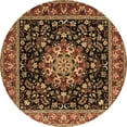 thumbnail image 1 of Ahgly Company Indoor Round Persian Brown Traditional Area Rugs, 3' Round, 1 of 4