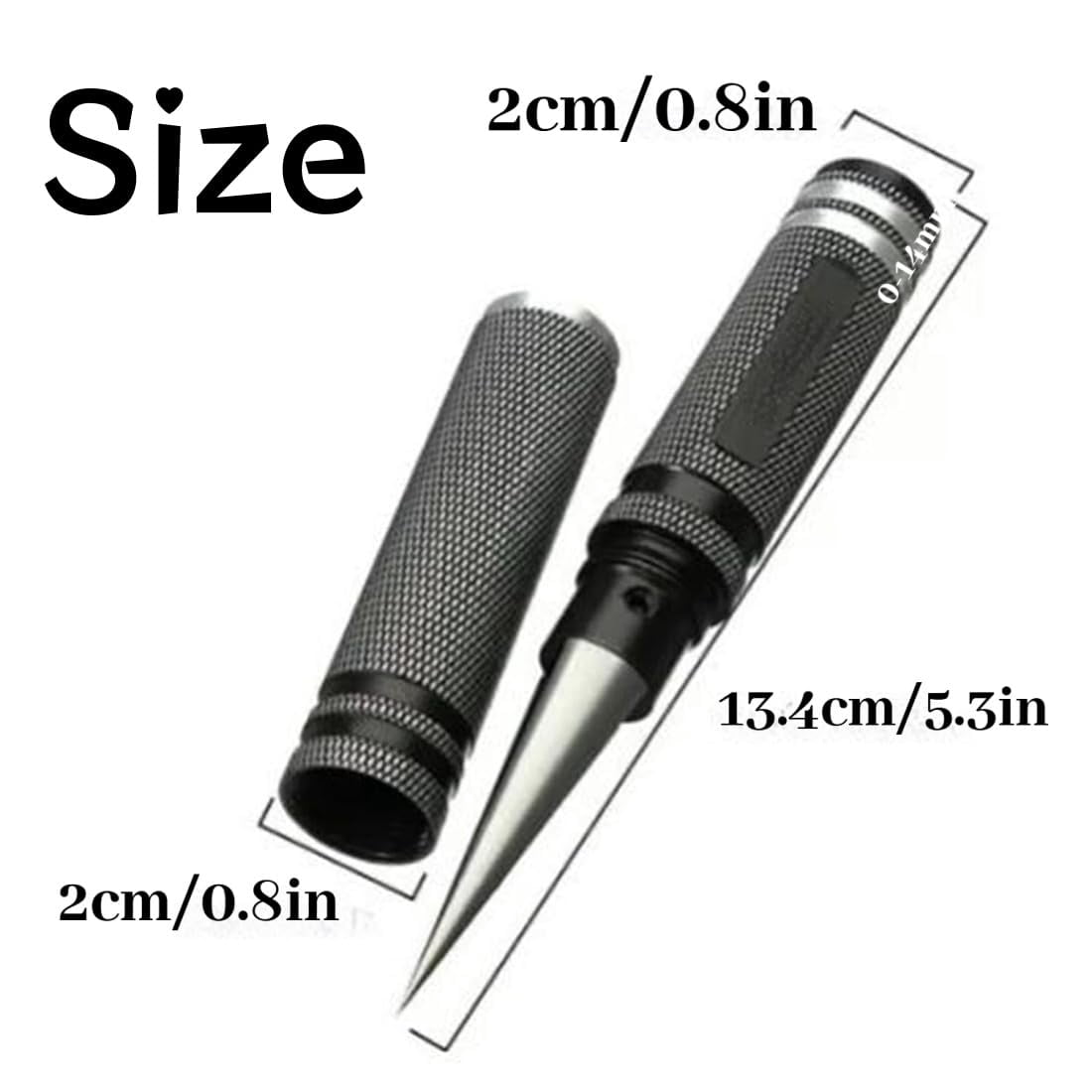 Multipurpose Manual Hole Punch, Upgraded Steel 0–14mm Hole Puncher Reamer with Anti-Slip Handle, Woodworking Hole Opener for DIY Crafts & Toolbox
