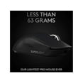 thumbnail image 2 of Logitech G PRO X SUPERLIGHT Wireless Gaming Mouse, Ultra-Lightweight, HERO 25K Sensor, 25,600 DPI, 5 Programmable Buttons, Long Battery Life, Compatible with PC / Mac - Black, 2 of 5