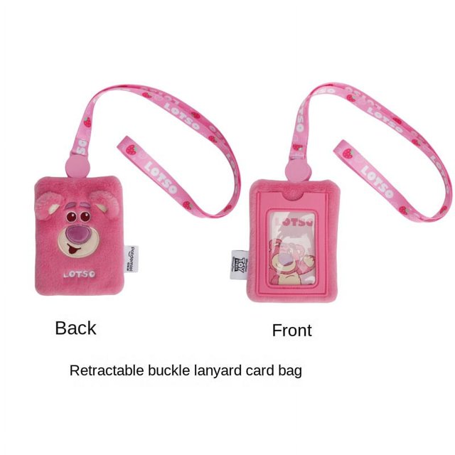 Strawberry Bear Doll Keychain Stuffy Plush Toy Backpack Hanging Accessories Bag Pendant-SinKeeU