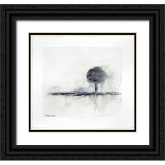 Shamp, Cindy 28x26 Black Ornate Wood Framed with Double Matting Museum Art Print Titled - On the Horizon I