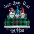 thumbnail image 2 of Junior's Lost Gods Season's Greetings Gnomes  Graphic Tee Navy Blue Medium, 2 of 3
