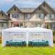 thumbnail image 1 of Zimtown 10'x20' Carpa Emergente para Fiesta de Bodas Refugio con Dosel Plegable con 4 Paredes, 1 of 8