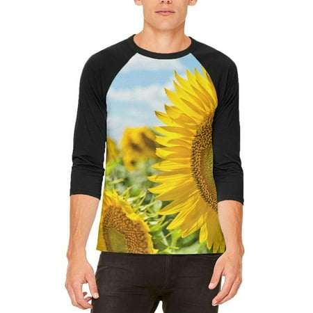 Field Raglan - Sunflower Fields Mens Raglan T Shirt