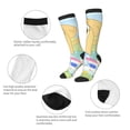 thumbnail image 3 of Masiiu Bluey Print Adult Crew socks, Comfortable Novelty Colorful Patterned, Breathable, Stylish Colorblock for Men Women, 3 of 6